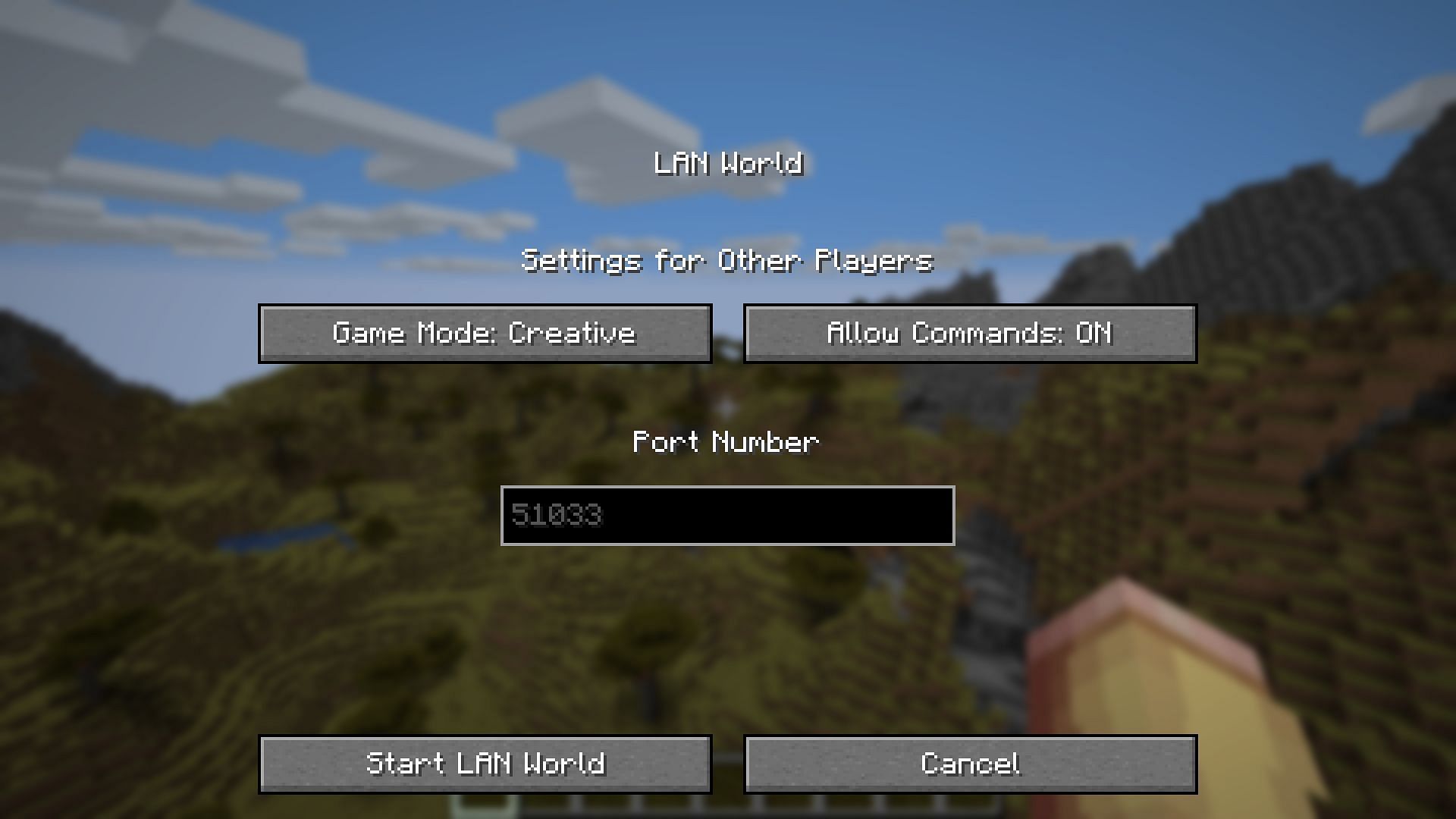 Open LAN mode to share Minecraft worlds with your friends (Image via Sportskeeda Gaming || Mojang Studios)